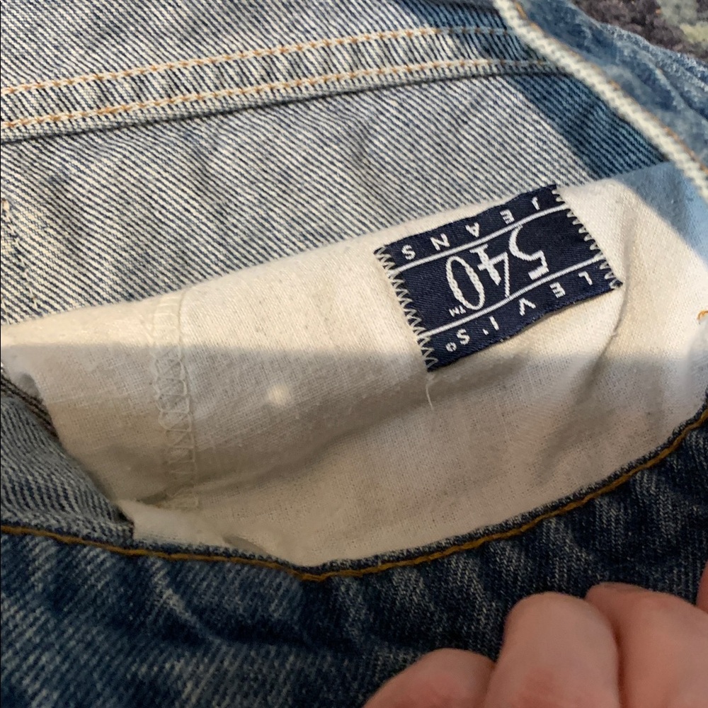 Levi 540 Classic light wash Blue Denim Jeans 34” waist 30” inseam slight taper - Picture 3 of 7